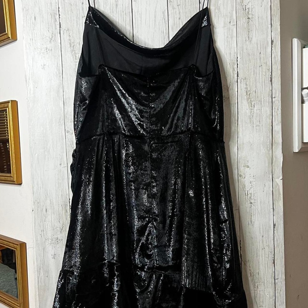 Black Shimmering Mini Dress NWT Cockt Dress - Picture 3 of 3